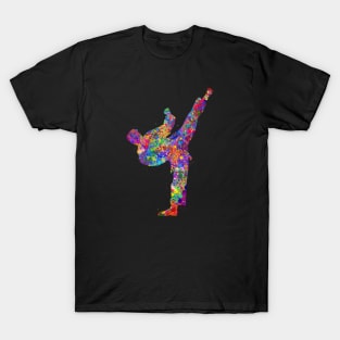 Taekwondo watercolor art T-Shirt